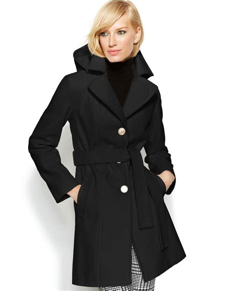 women's wool blend belted coat michael kors|Michael Kors coats women outlet.